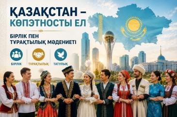 Қазақстан – көпэтносты ел бірлік пен тұрақтылық мәдениеті