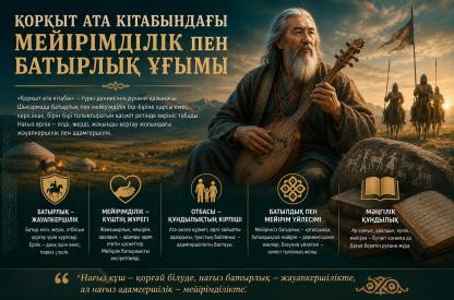 Қорқыт ата кітабындағы мейірімділік пен батырлық ұғымы